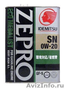 моторное масло Idemitsu Zepro Eco Medalist 0W20 SN - Изображение #1, Объявление #1135736